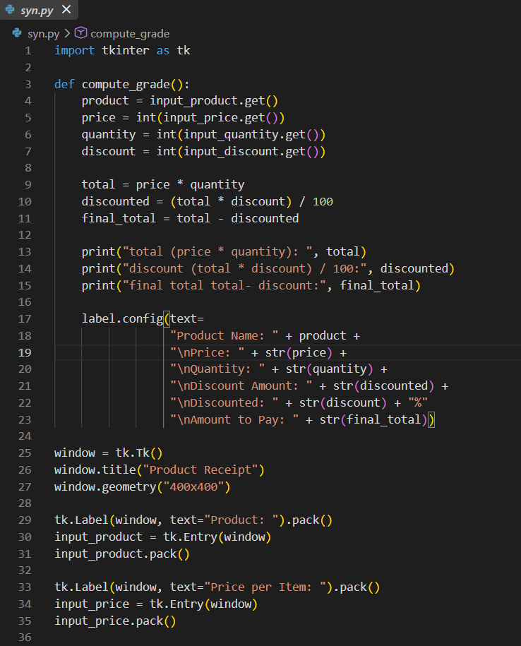 Project 4 code preview